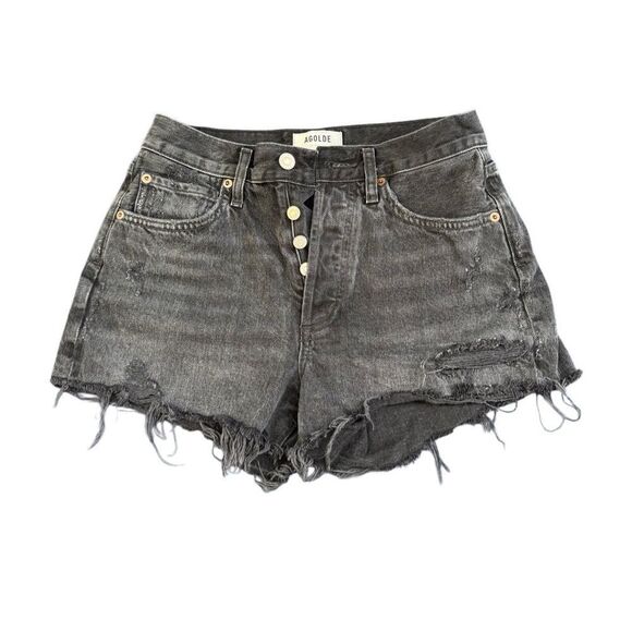 AGOLDE Women's Parker Vintage Cutoff Cotton Denim Shorts Size 24 - Picture 6 of 9